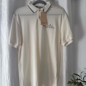 Scotch & Soda Pique Swan Polo Shirt NWT | Off White | Medium